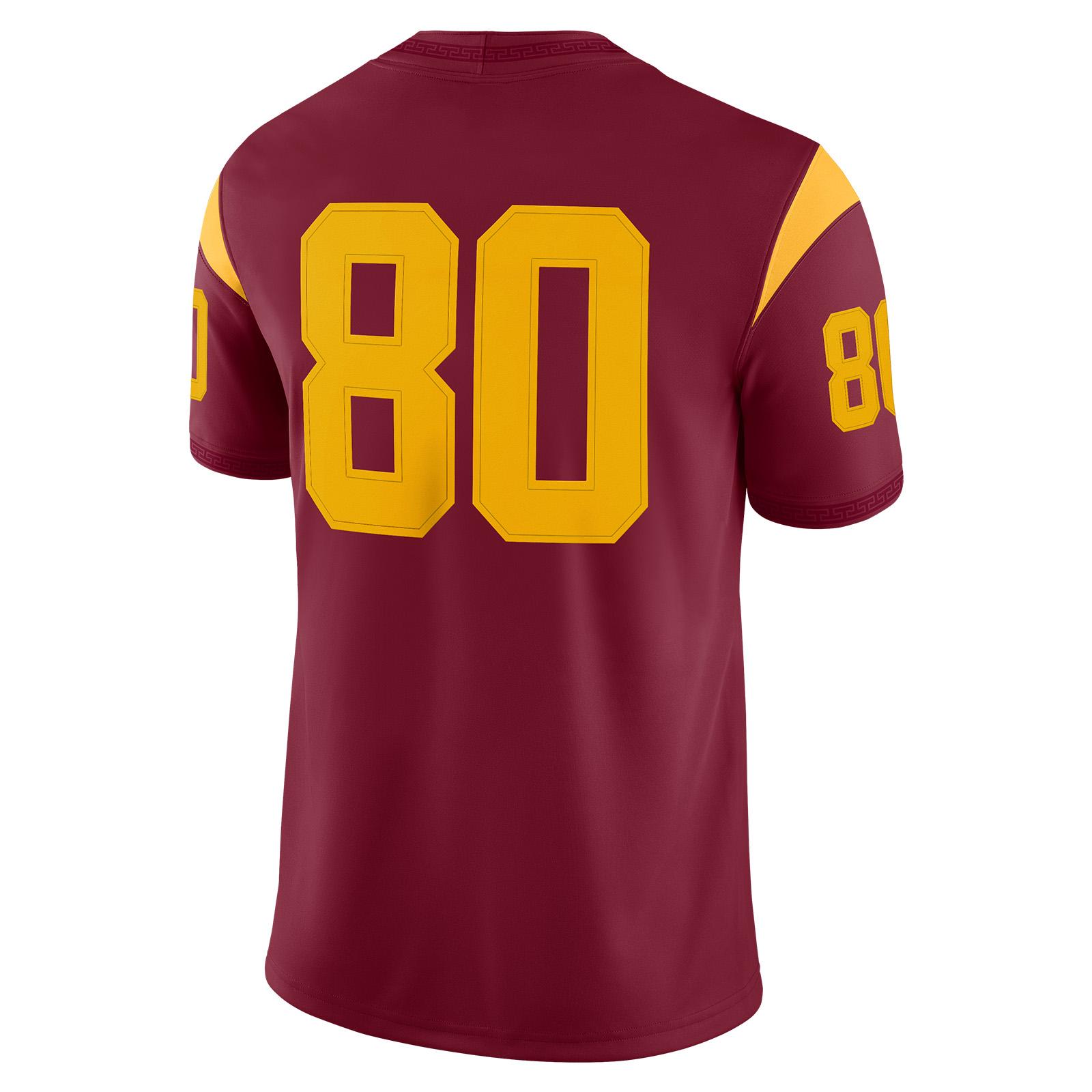 USC Trojans Men's Nike Cardinal #80 Home Football Jersey | USC